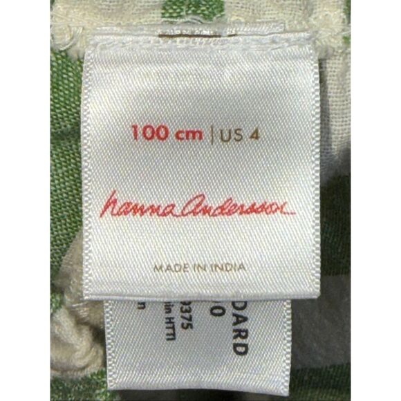 Hanna Andersson Cotton Linen Wide Leg Striped Pants - Picture 6 of 7